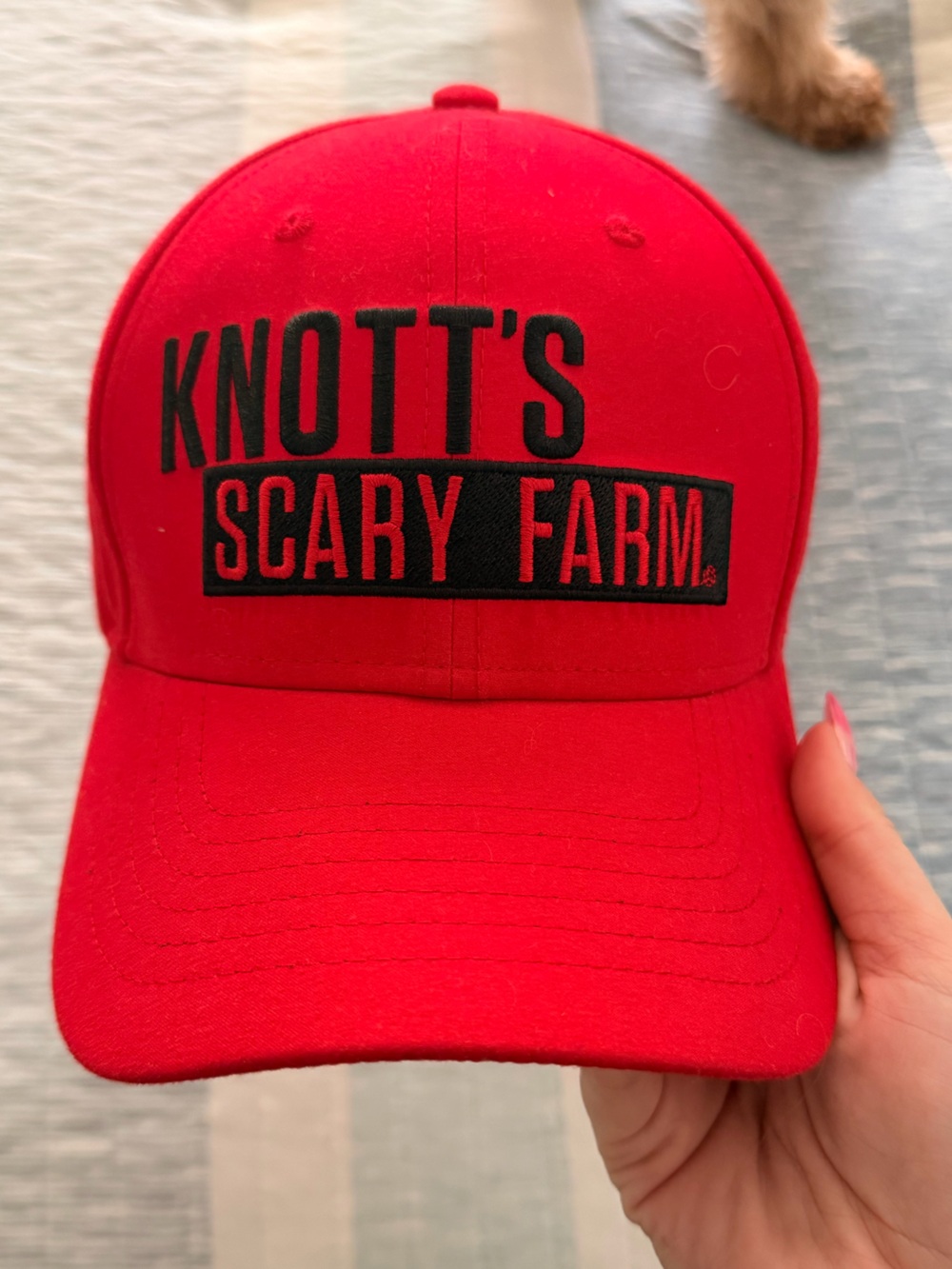 Knott's Scary Farm Red “Rookie”  Hat